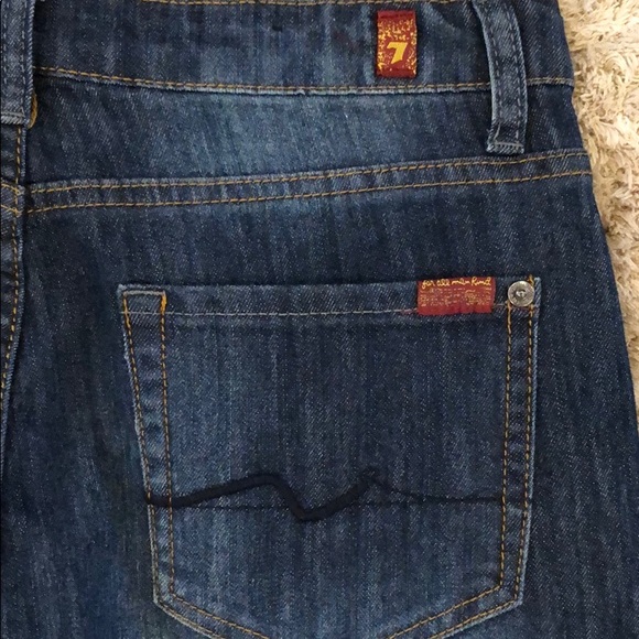 7 For All Mankind Distressed Patched Standard Jean - Picture 3 of 7